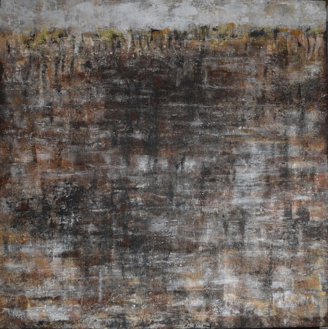 Nigel Wilson |Hobart Sojourn No 2 | Lauceston  |80x80cm |McATamney Gallery and Design Store | Geraldine NZ